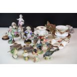 Collection of mixed ceramics to include 8 Beswick porcelain bird figures (Greenfinch 2105,