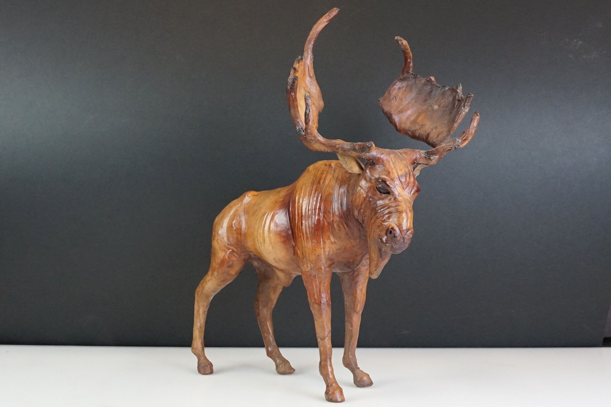 Good quality leather model of a moose