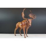 Good quality leather model of a moose