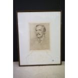 William Rothenstein (1872-1945) Lithographic Portrait of a Gentleman dated 1932, 23cm x 30cm, framed