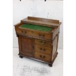 Edwardian Oak Compactum Writing Desk by Simpson & Sons Ltd of Halifax & Blackburn, with fold back