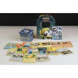 Over 170 Pokemon Trading Cards contained in a Pokemon Tin