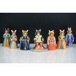 Six Royal Doulton Bunnykins ' The Tudor Collection ' figures to include Henry VIII (DB 305), Anne