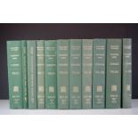 Eleven green bound copies of Hansard Parliamentary Debates, mid 1980s