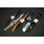 Collection of gents watches to include Swiss examples