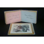 A mid 20th century autograph book to include signatures by Gwen Berryman (Dorris Archer) and Harry