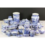 Collection of Copeland Spode's Italian Blue and White Dinner and Tea ware plus some later Spode