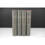 Books - The History of the English People by J.R. Green in four bound volumes.