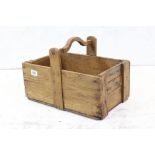 Vintage pine harvest trug