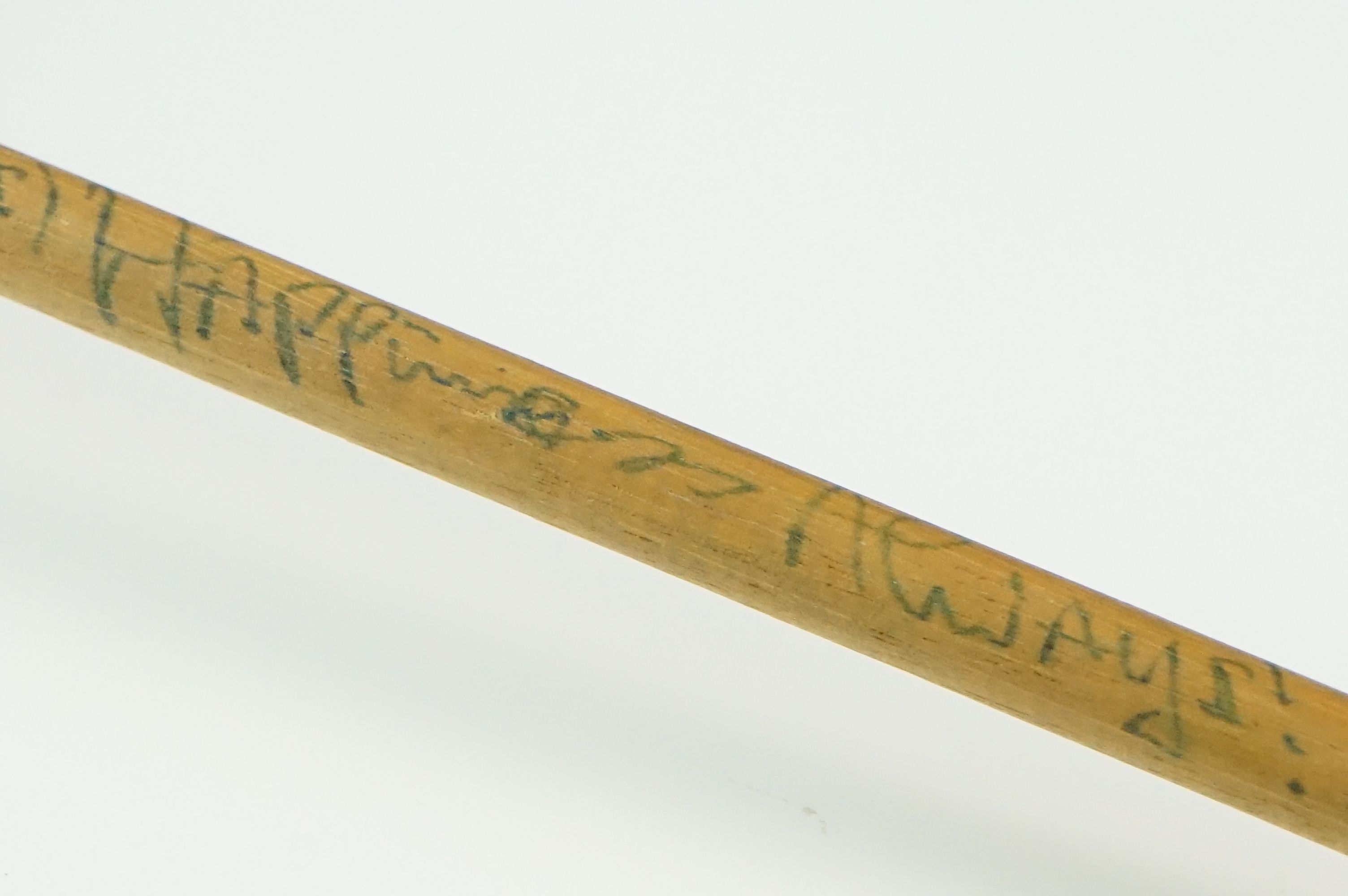 Original 1980's Ken Dodd Wool Tickling / Tickle Stick, the cane handle signed ' For Mark, - Image 3 of 4