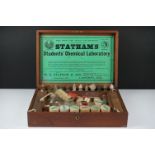 Late 19th Century mahogany Statham's Students' Chemical Laboratory by by W E Statham, Operative