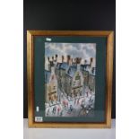 John Ormsby, Watercolour ' The Guide Dog ', signed lower right and dated 11, 26cm x 38cm, framed and