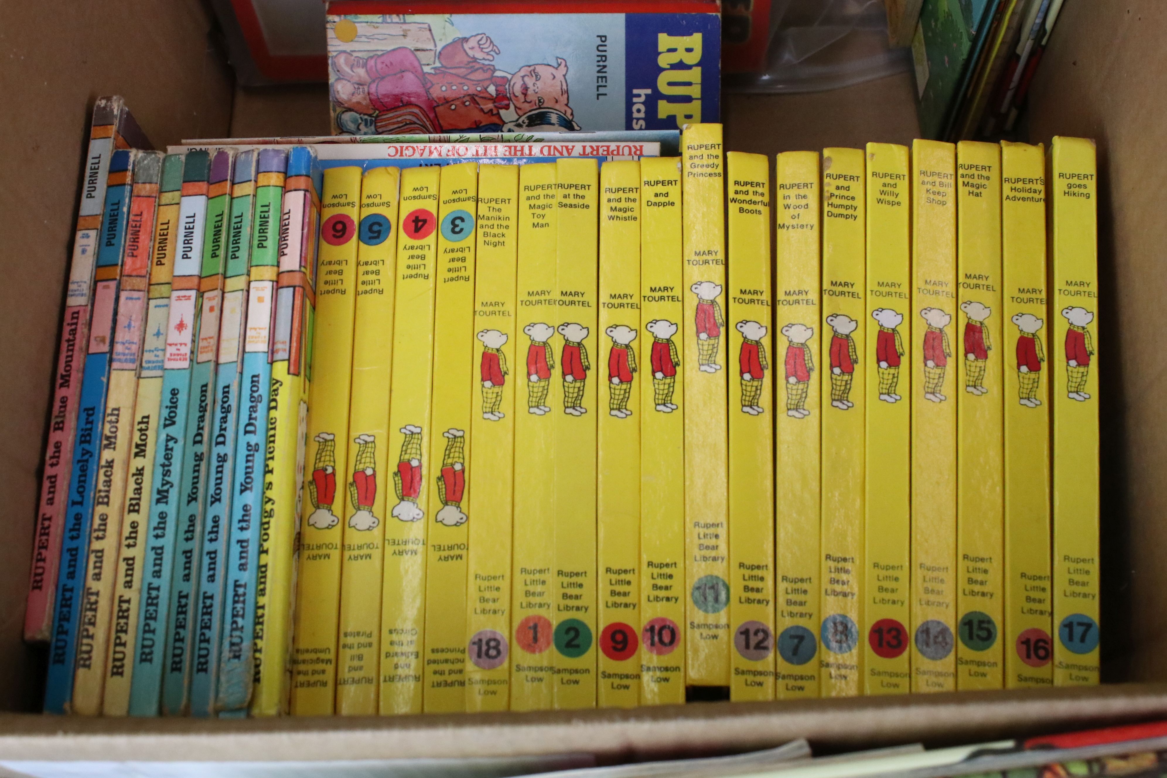 A large group of Rupert the Bear collectables to include books, toys, games and costume. - Image 2 of 8