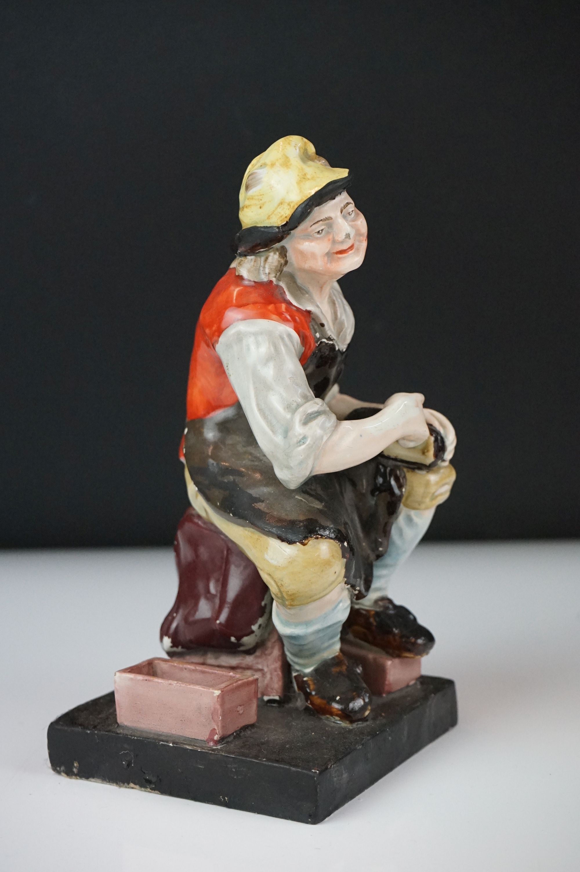 19th Century Staffordshire Toby jug modelled as Toby Philpott holding a foaming tankard and pipe, - Image 11 of 14