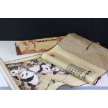 Oriental School, a Chinese scroll picture of panda bears, in presentation box