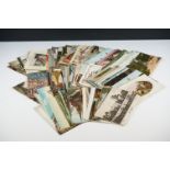 A collection of early 20th century postcards, mainly topographical.