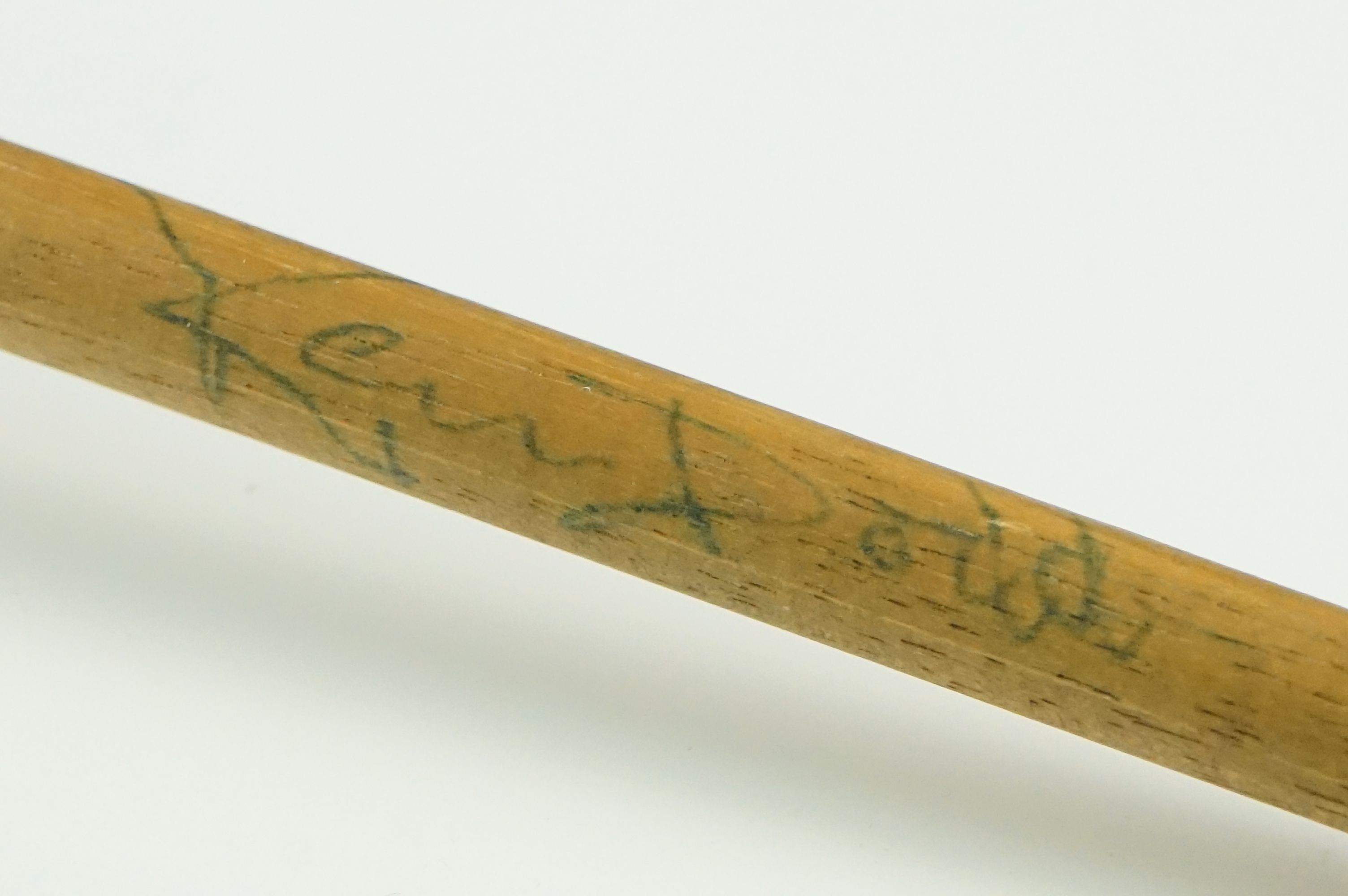 Original 1980's Ken Dodd Wool Tickling / Tickle Stick, the cane handle signed ' For Mark, - Image 4 of 4