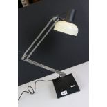 20th century Retro ' Lival ' Angle-poise Desk Lamp with white and black shade