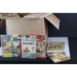 A large collection of children's books and annuals to include The Youngest Annual and The Sparkler