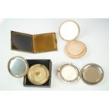 A small collection of four powder compacts to include oriental examples.