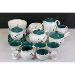 Large collection of Denby Greenwheat tableware