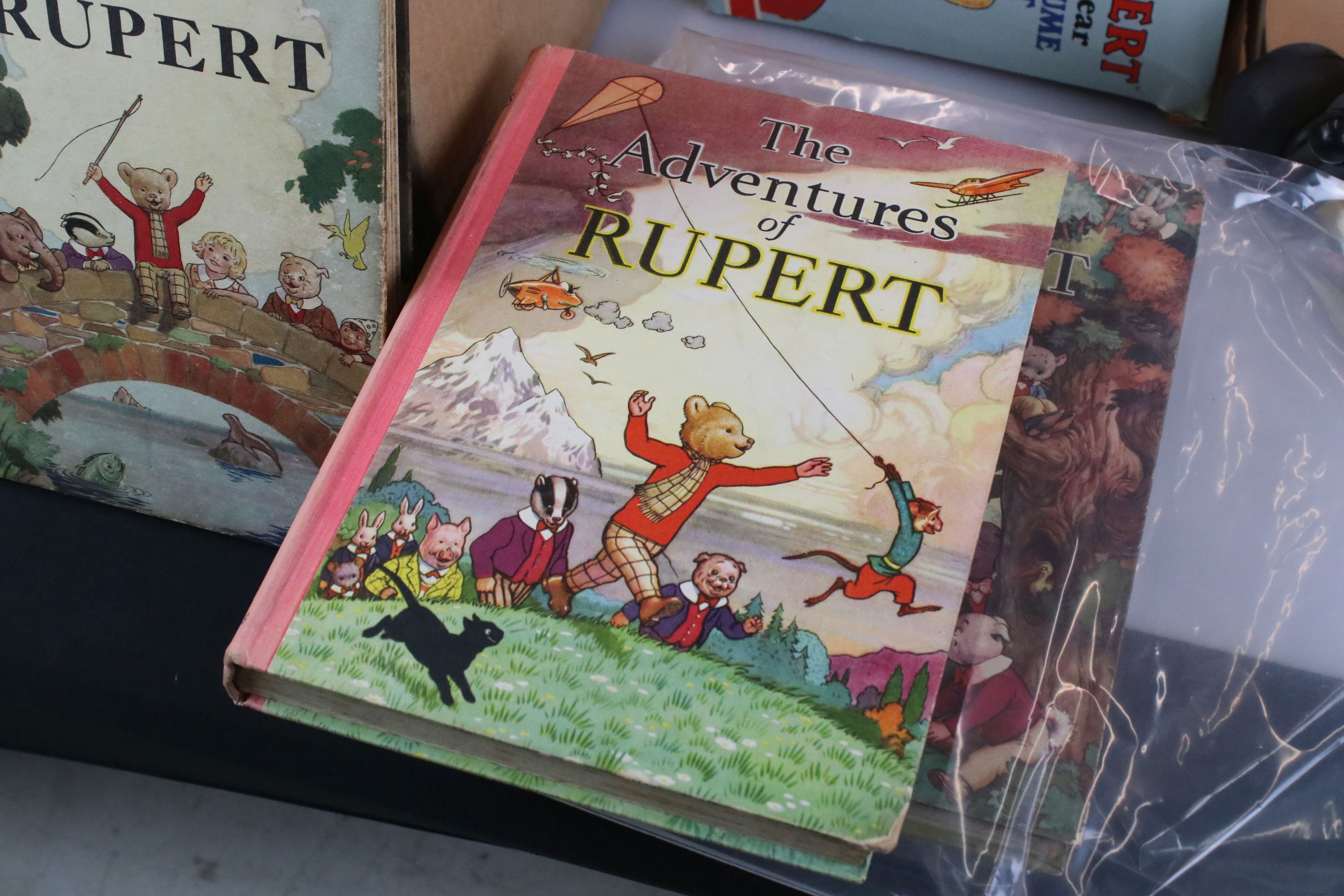 A large group of Rupert the Bear collectables to include books, toys, games and costume. - Image 8 of 8