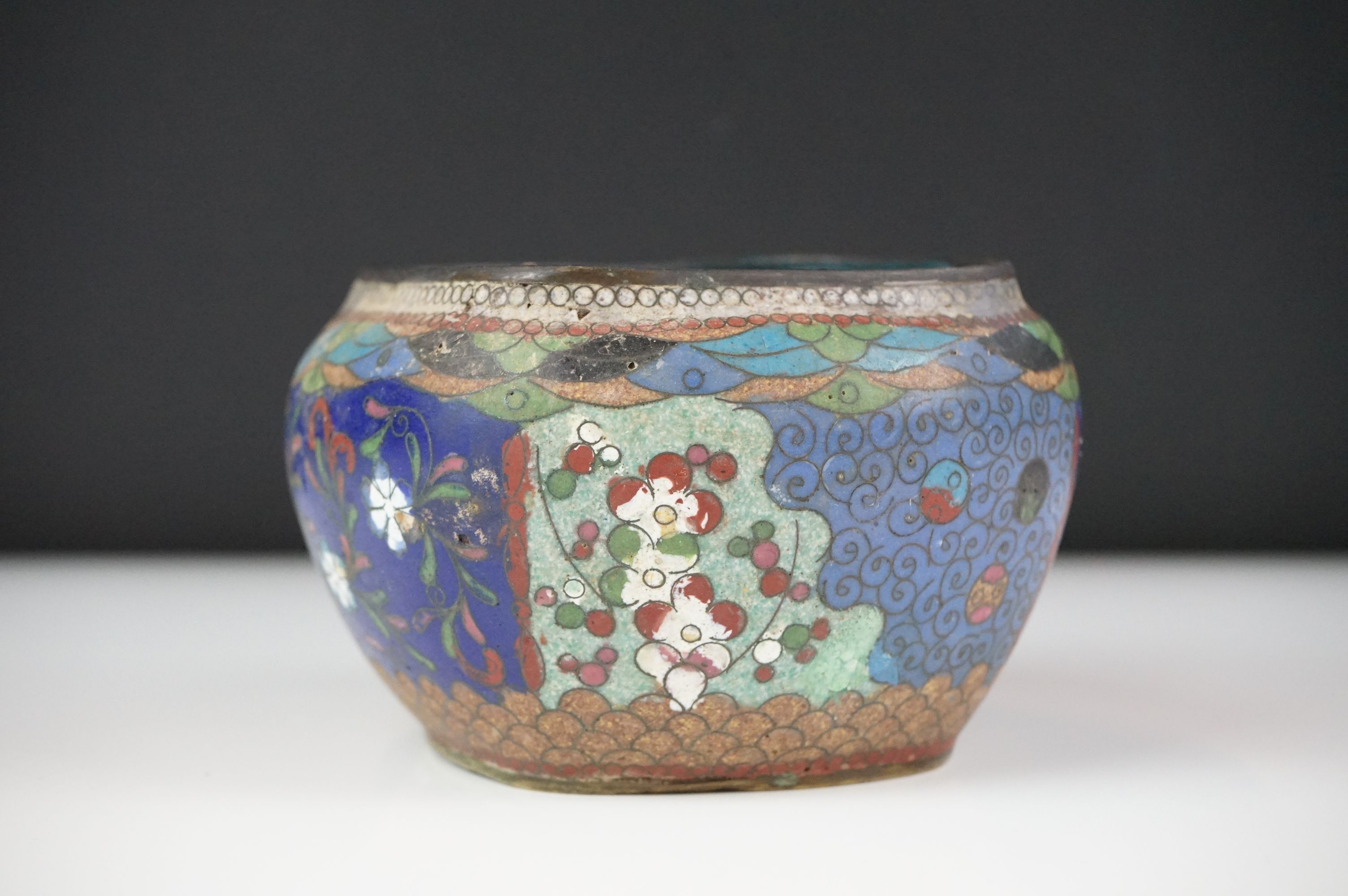 19th Century Chinese green glazed Shiwan hexagonal pottery teapot and cover, approx 18cm high, - Image 3 of 12