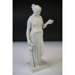 19th Century Royal Copenhagen Eneret Bisque porcelain figure of a classical female, modelled
