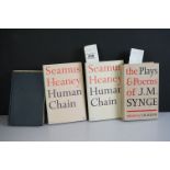 Synge J. M and T R Henn, Plays and Poems, first edition 1963, Seamus Heaney - Human Chain