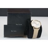 Gents Paul Smith watch in original box with warranty card