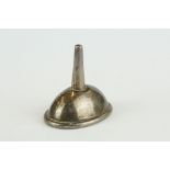White metal perfume funnel, 19th century, height approx 3.5cm Provenance: from the private
