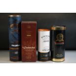 Three Boxed Bottles of Single Malt Scotch Whisky, to include Bowmore Islay Tempest Small Batch