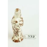 Staffordshire creamware mottled figure, Winter, circa 1790, height approx 11cm Provenance: from