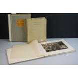 Three Frank Brangwyn (1867-1956) hardback books containing many black & white plates depicting his