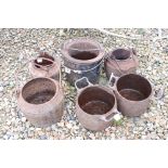 Collection of Victorian Iron Glue Pots