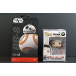 Boxed Star Wars Disney Sphero BB-8 phone-controlled toy, together with a Funko Pop Star wars ' The