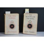 Books - Tolkien J.R.R - " The Two Tower ", fourth impression 1955, dust jacket unclipped, folding