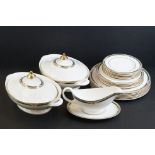 Royal Doulton ' Forsythe ' pattern dinnerware, pattern no. H5197, to include 6 dinner plates, 6