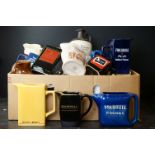 Collection of 38 branded ceramic advertising water jugs to include many whisky examples, to