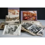 Mid 20th Century photograph album containing around 100, mainly Industry Press black & white