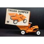 Boxed Sutcliffe Model Trojan Dumper Steel Construction model in orange, ex