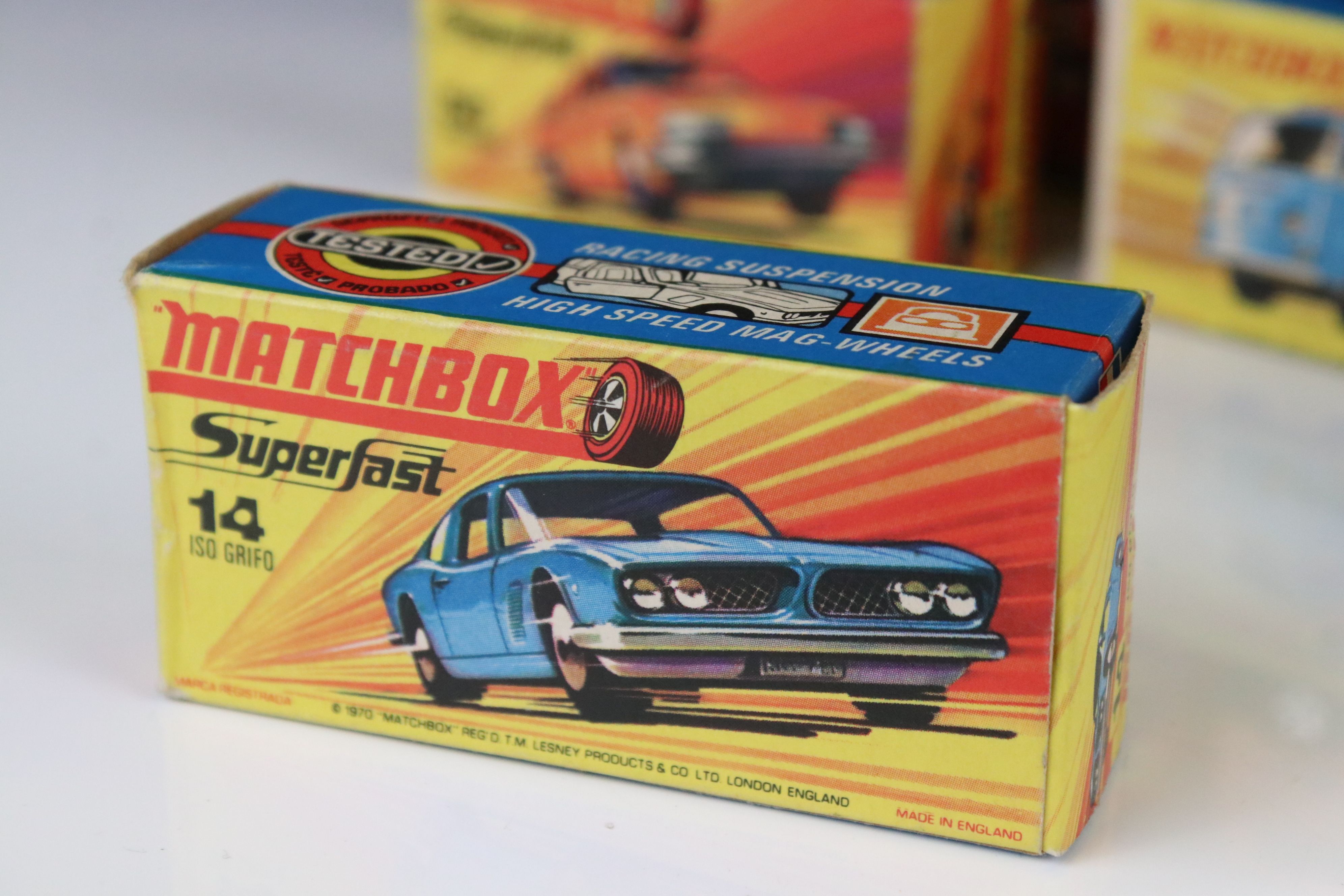12 Boxed Matchbox 75 Series & Superfast diecast models to include 2 x 18 Field Car, 6 Mercedes - Image 7 of 35