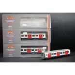 Three boxed Bachmann London Underground S Stock Carriage models to include 2 x 35-995E M2 Coach and