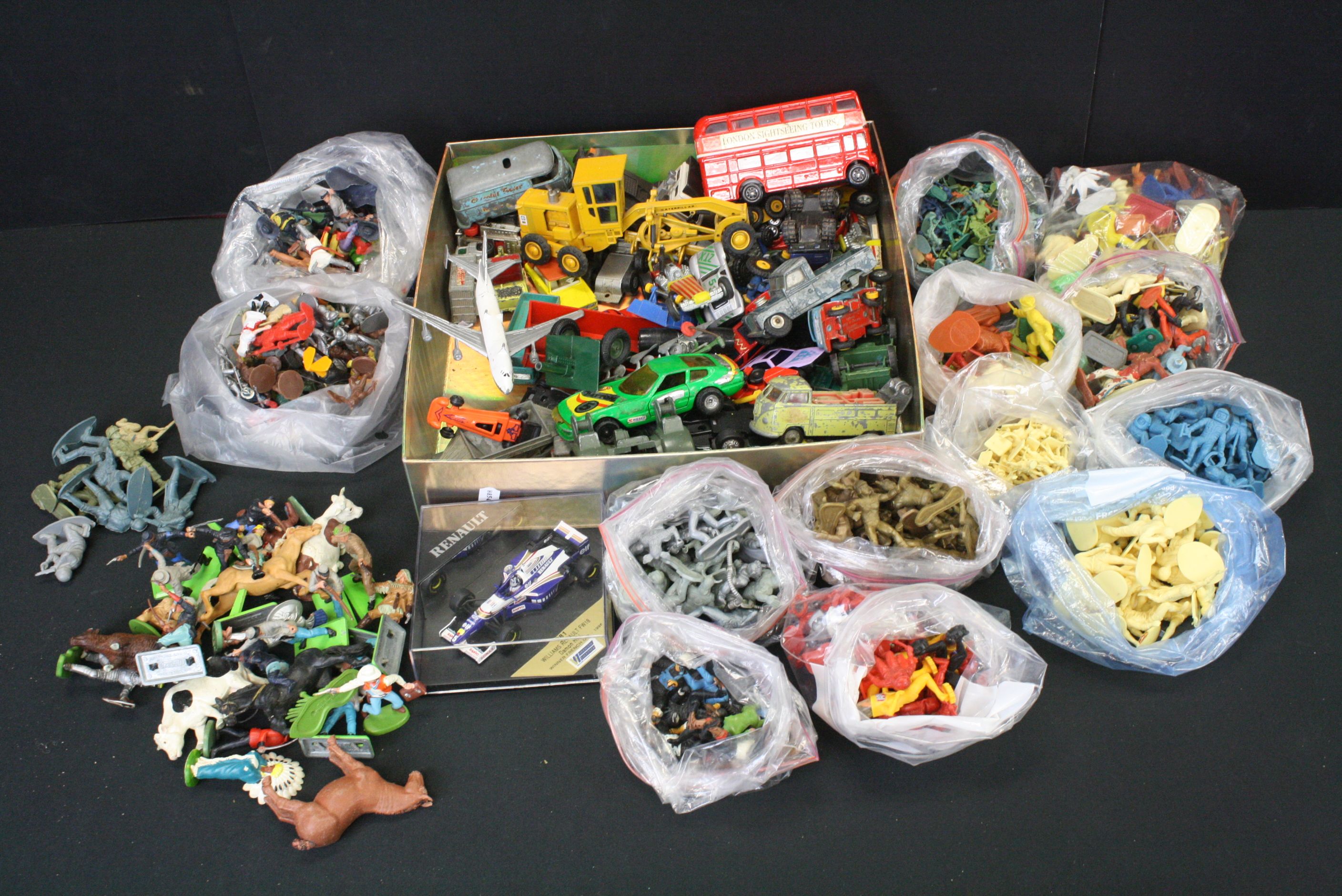 Collection of plastic figures to include Britains, Crescent, Marty Toy and unbranded examples,