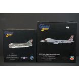 Two boxed 1/72 Gemini Aces diecast models to include 9438508 Mountain Home Air Force Base 391st