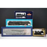 Four boxed OO gauge locomotives to include Bachmann 31-475A Class G2A 49064 BR Black late crest with