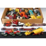 Collection of over 40 Mid 20th C onwards play worn diecast models, mostly Matchbox and Lesney,