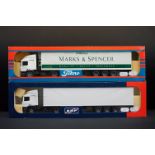 Two Boxed Tekno 1:50 scale diecast haulage models to include an EC ERF truck (gd box) and a