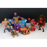 Five 80s action figures to include 2 x Hasbro Takara G1 Transformer (Wreck-Gar & Ultra Magnus