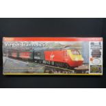 Boxed Hornby R1023 Virgin Trains 125 electric set containing locomotive and rolling stock, no